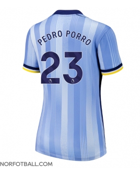 Billige Fotballdrakt Tottenham Hotspur Pedro Porro #23 Replika Bortedrakt Dame 2024-25 Kortermet